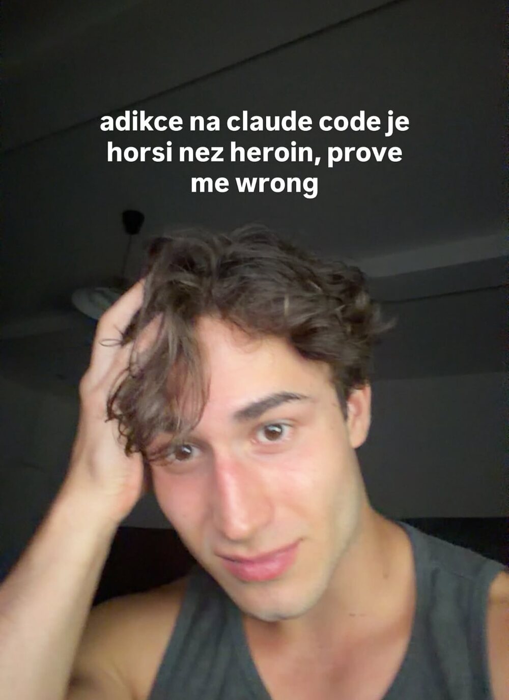 Albert, story z Instagramu: adikce na Claude Code je horší než heroin