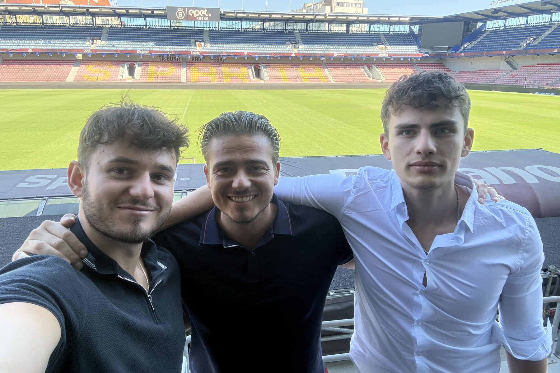 Filip a Matěj s Romanem po coachingu